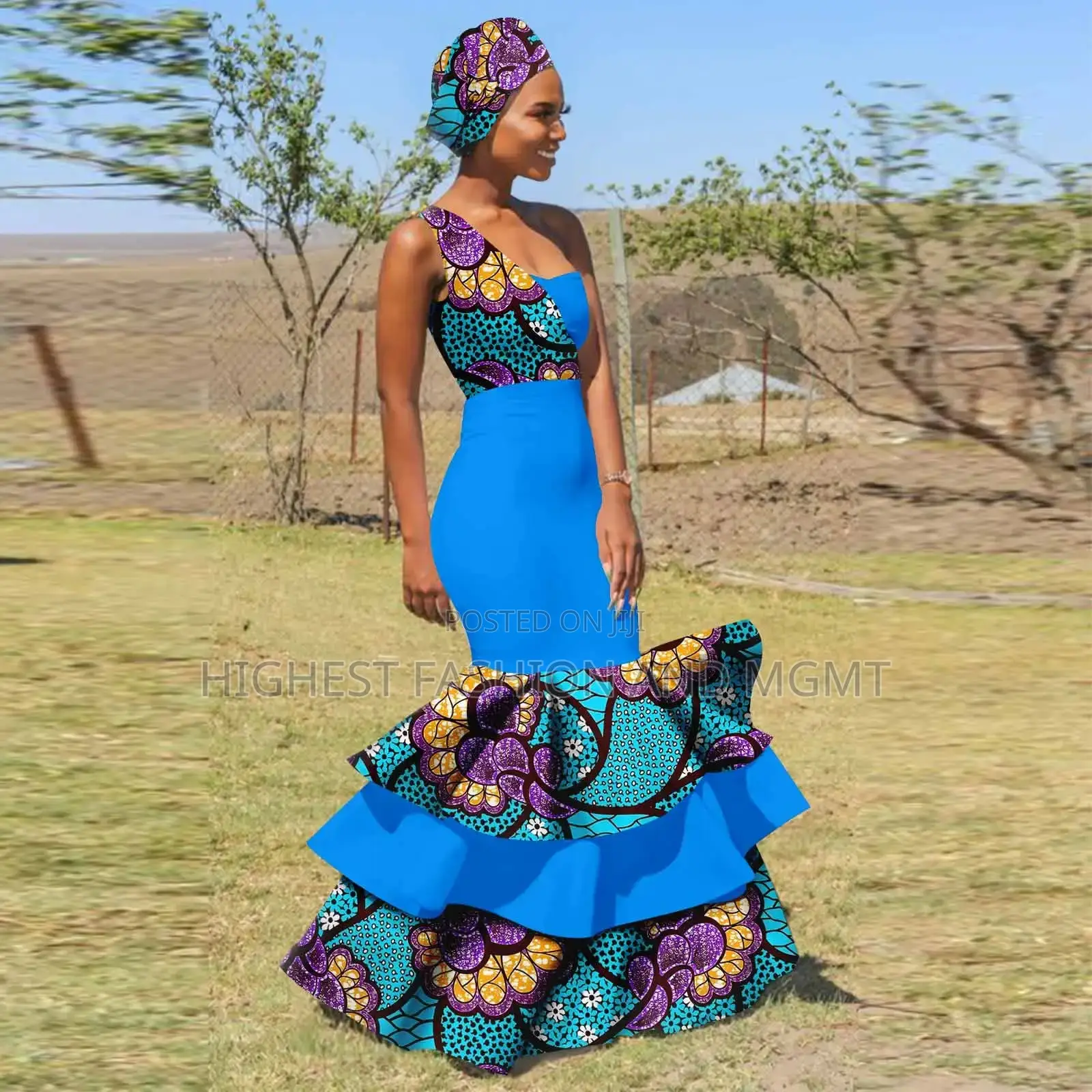 Sleeveless Long Mermaid Gown