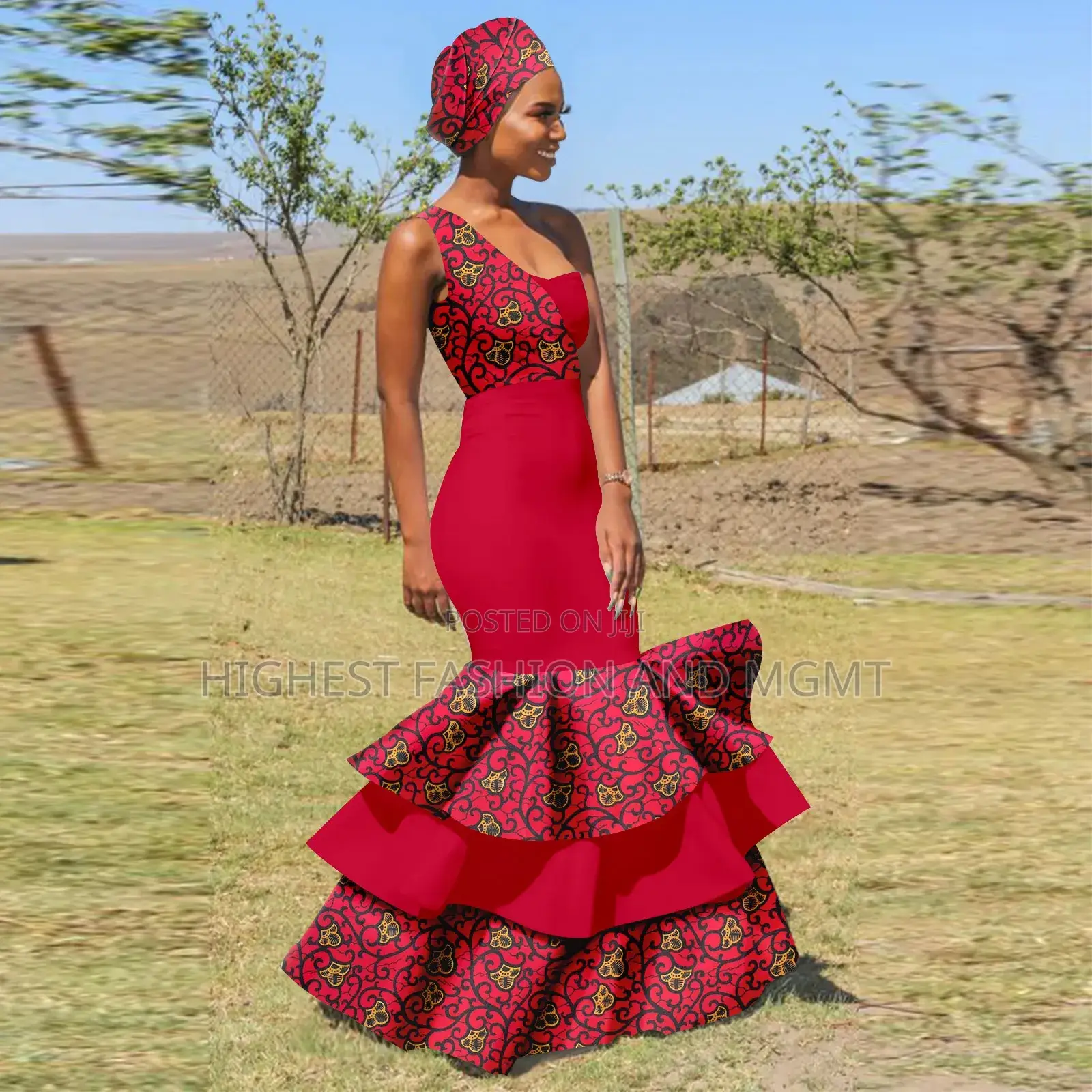 Sleeveless Long Mermaid Gown