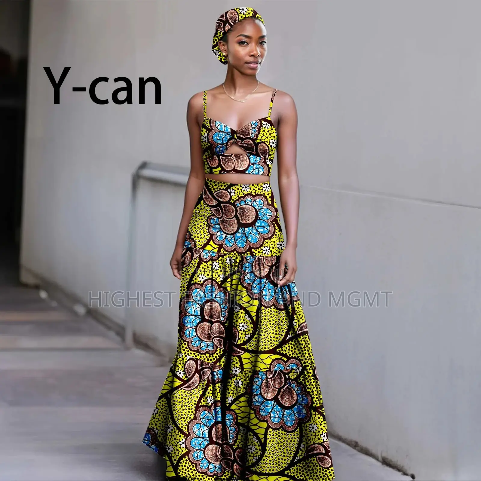 Floral Crop Top and Maxi Skirt