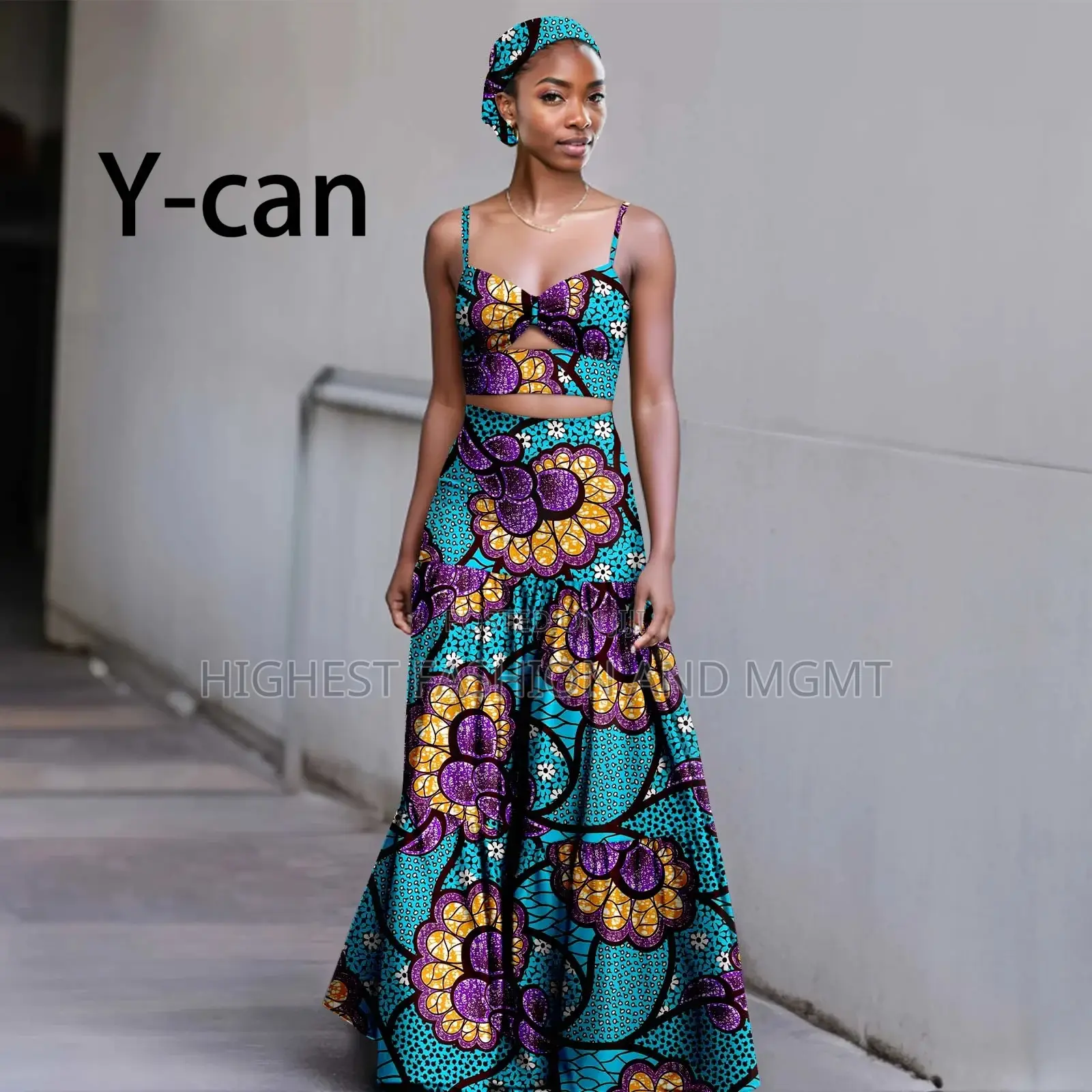 Floral Crop Top and Maxi Skirt