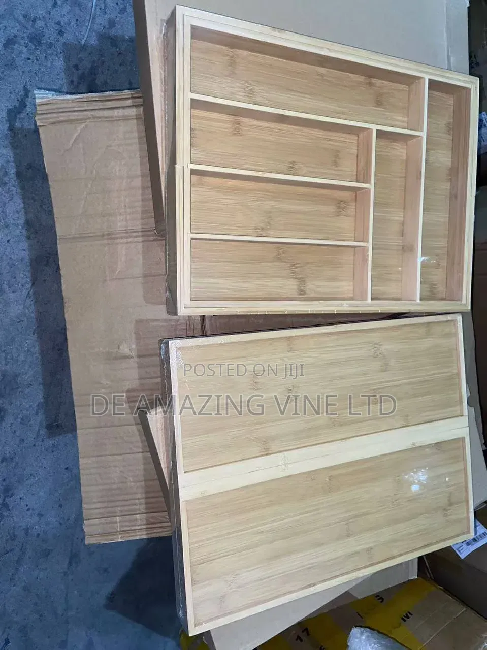 Big Expandable Wooden Cutlery Set
