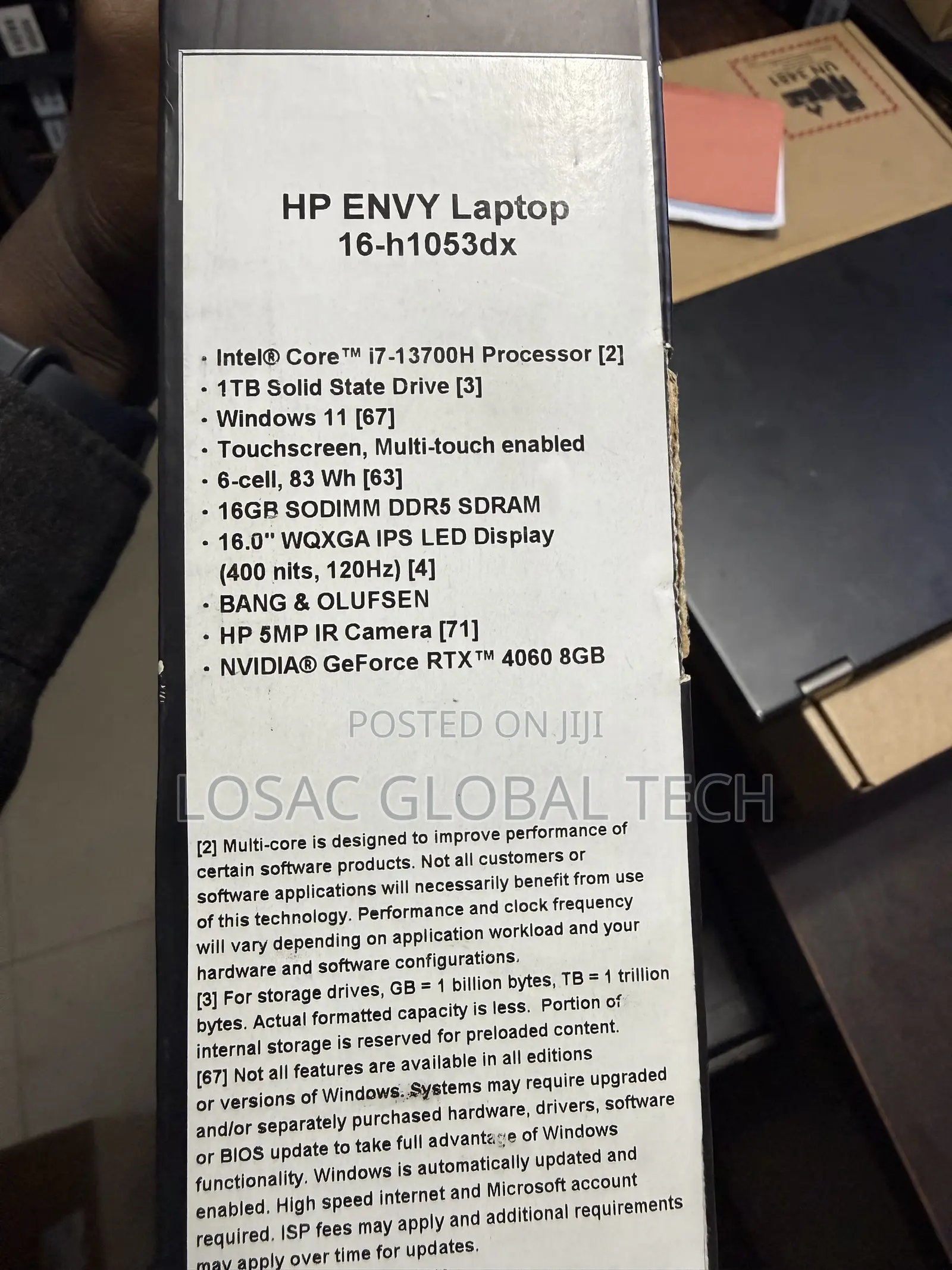 New Laptop HP Envy 16 Gaming 16-h1023dx 16GB Intel Core i7 SSD 1T