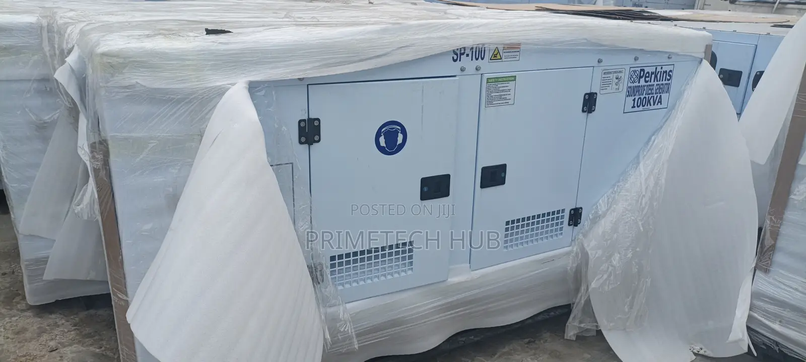 3 Phase Soundproof Perkins Diesel Generator 100kva Capacity