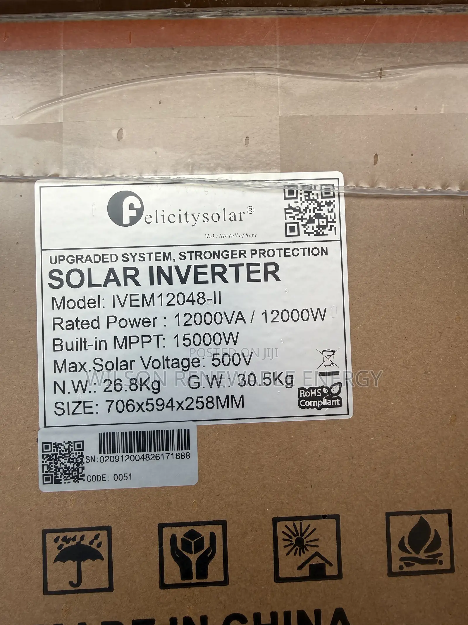 Felicity 12kva 48v Hybrid Inverter (Ivem)