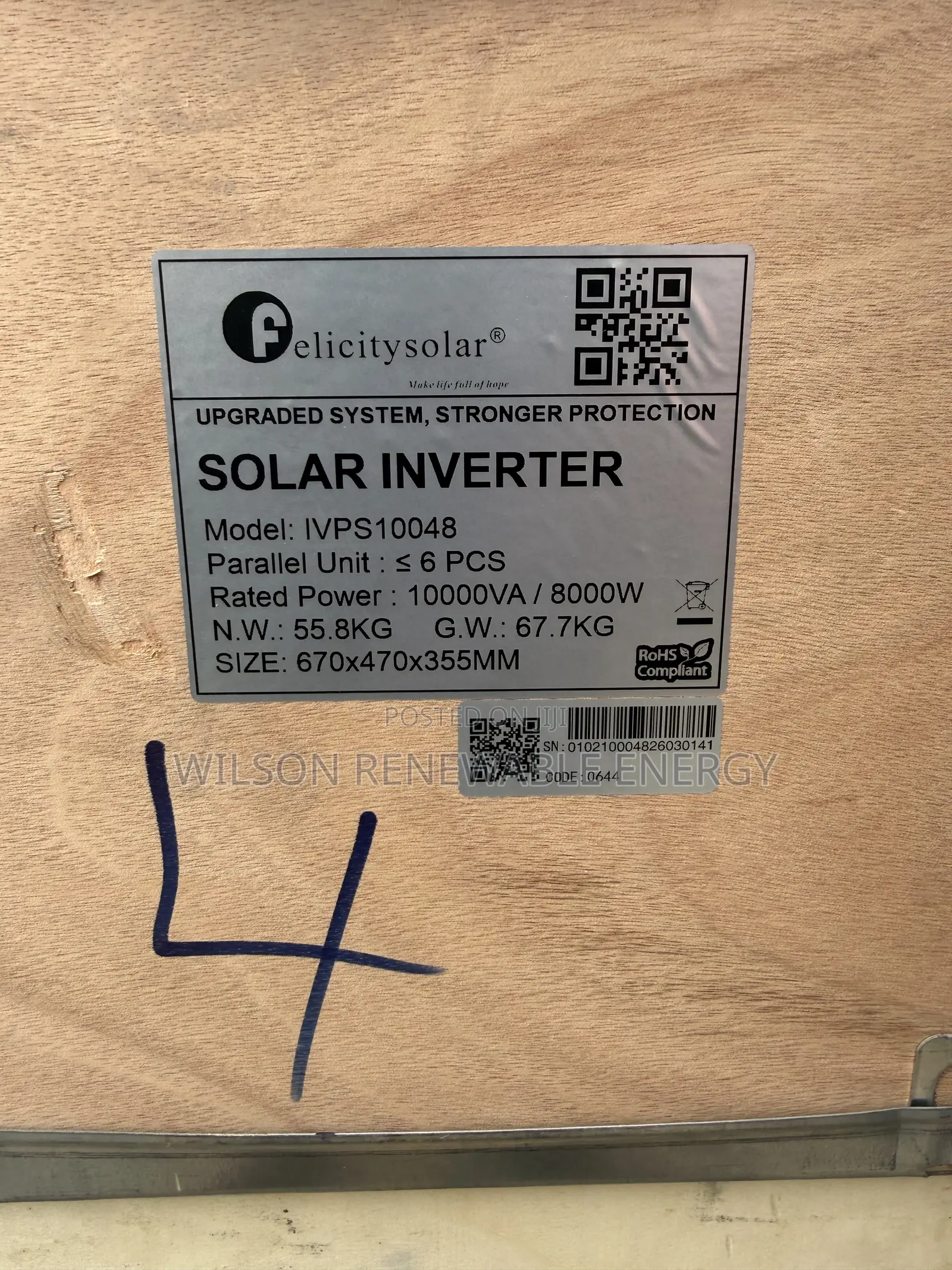 10kva 48v Felicity Inverter (Ivps)
