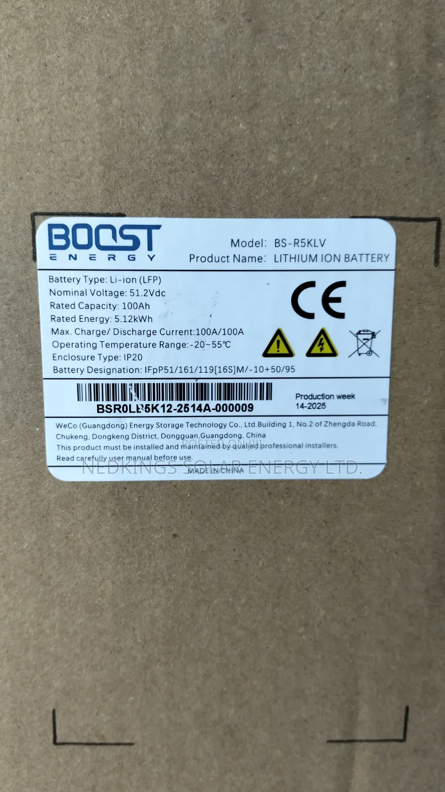 5kwh 48v Boost Energy Lithium Battery
