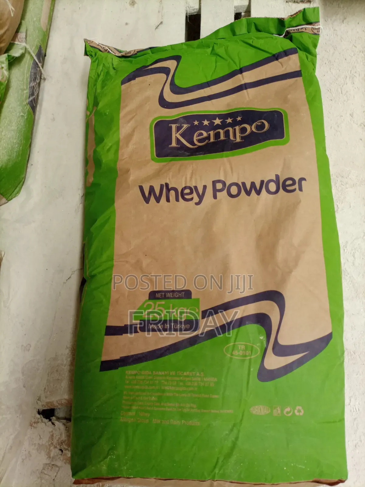 Whey Powder (Kempo Brand) Food Grade. 25kg Bag