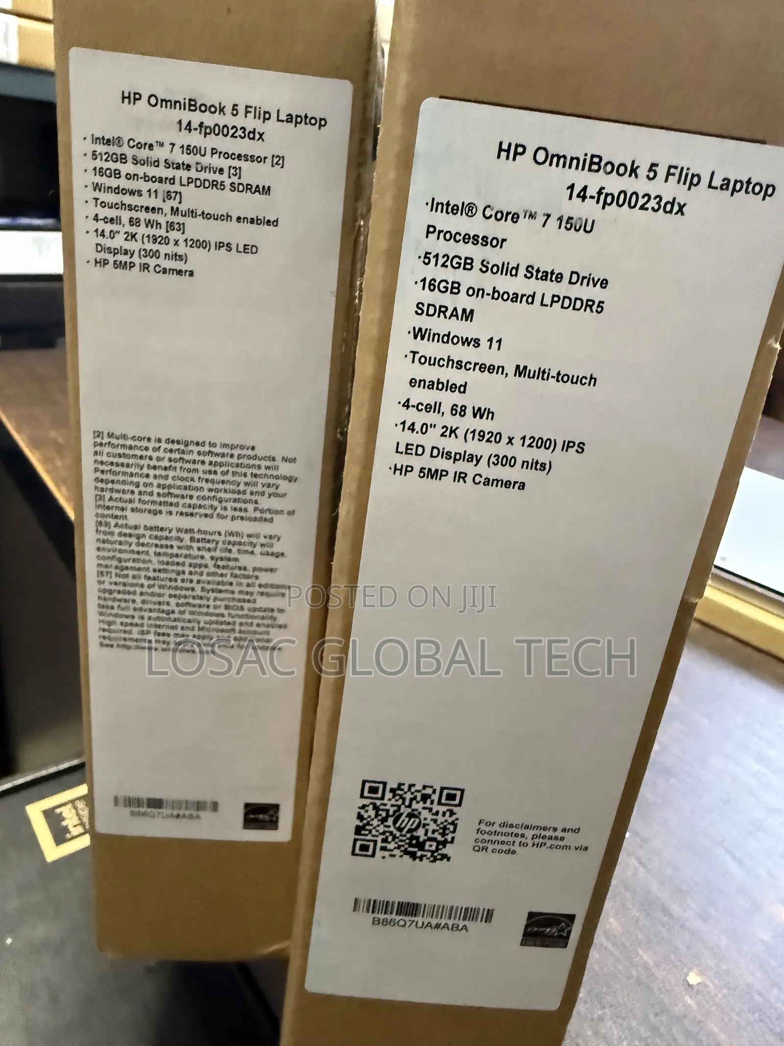 New Laptop HP OmniBook 5 Flip 14-fp0023dx 16GB Intel Core 7 SSD 512GB