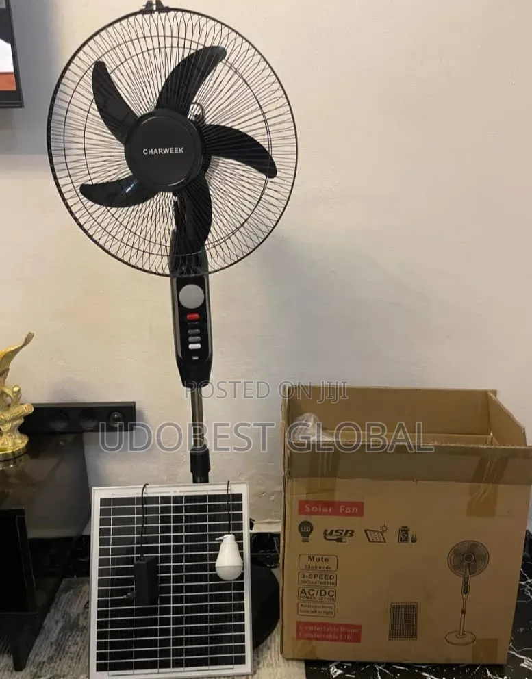 Rechargeable and Solar Fan