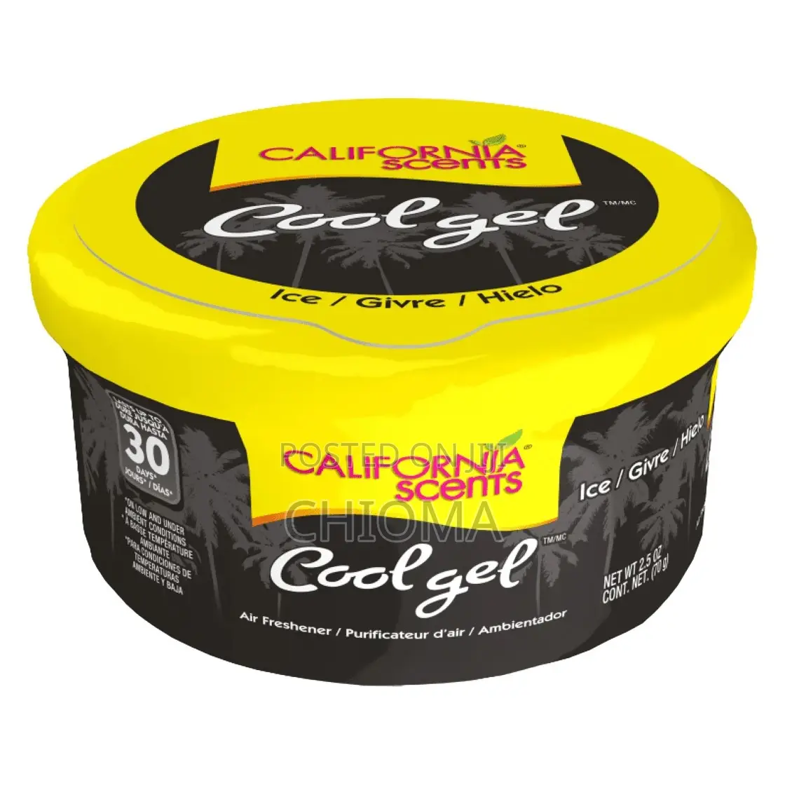 California Scents Cool Gel Ice Scent -for Small Places and Cars