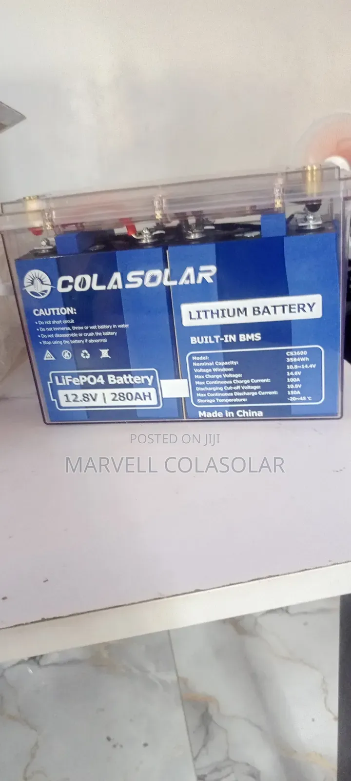 Colasolar 12.8v 280ah Lifepo4 Battery