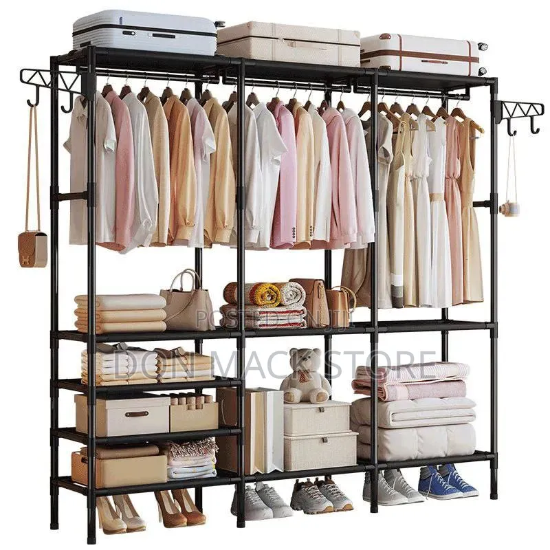 3 Partition Wardrobe With Shoe Rack