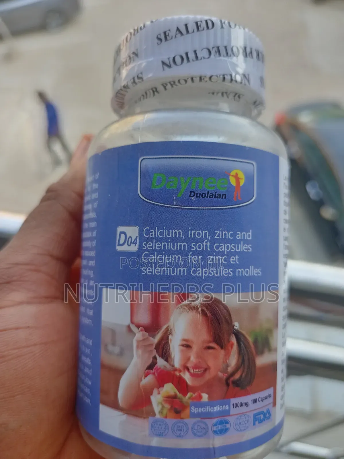 Daynee D04 Calcium, Iron, Zinc Selenium Capsules;Healthy Bone Growth