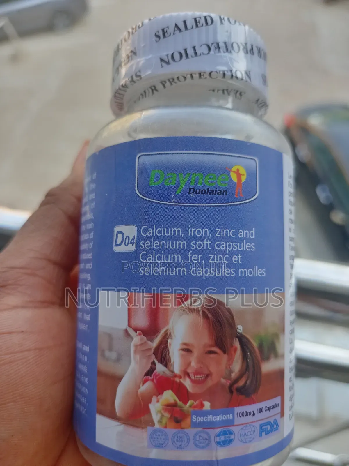 Daynee D04 Calcium, Iron, Zinc Selenium Capsules;Healthy Bone Growth