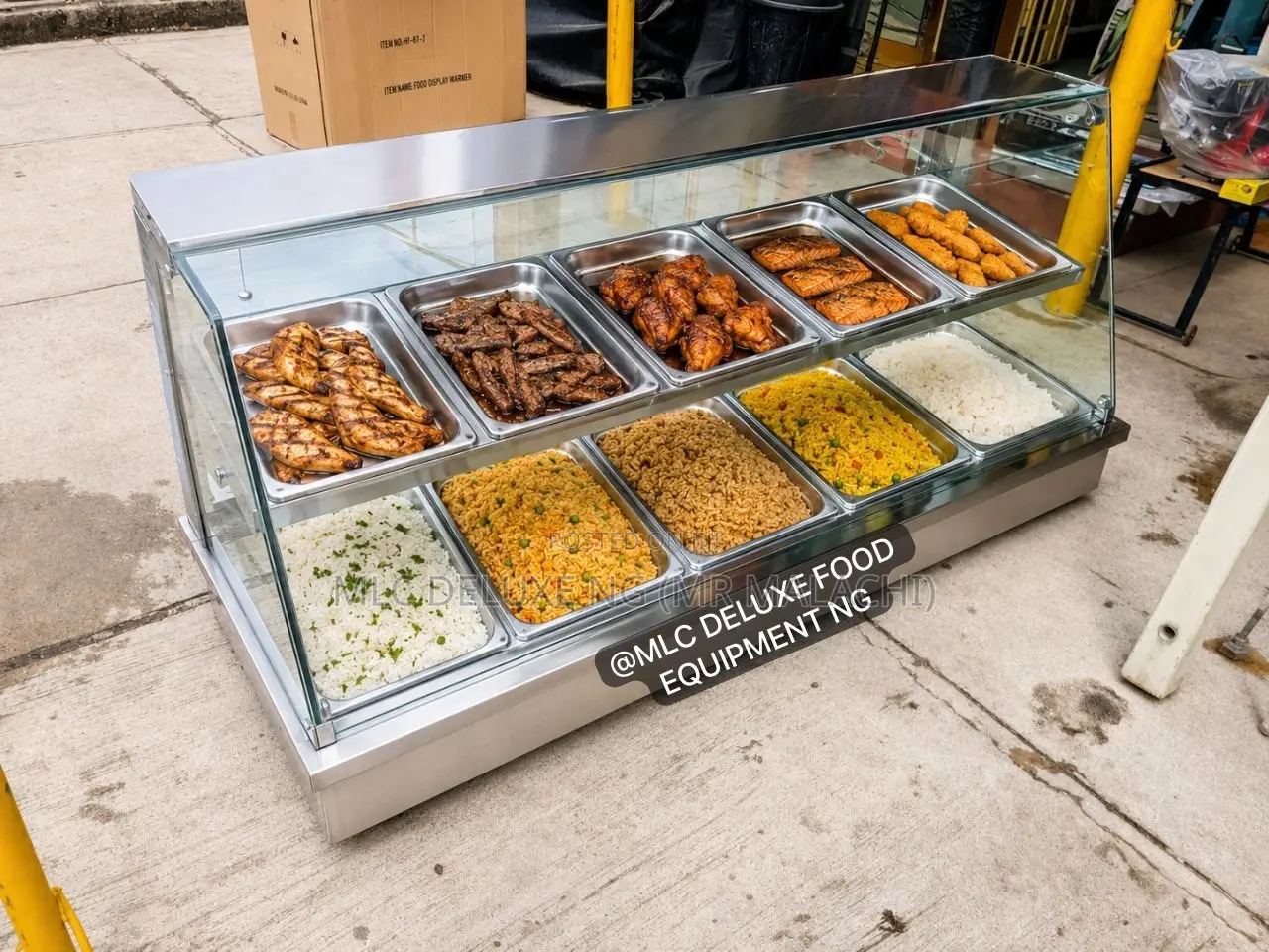 Food Display Warmer (Bain Marie ) 5 Plates Up and Down High Quality