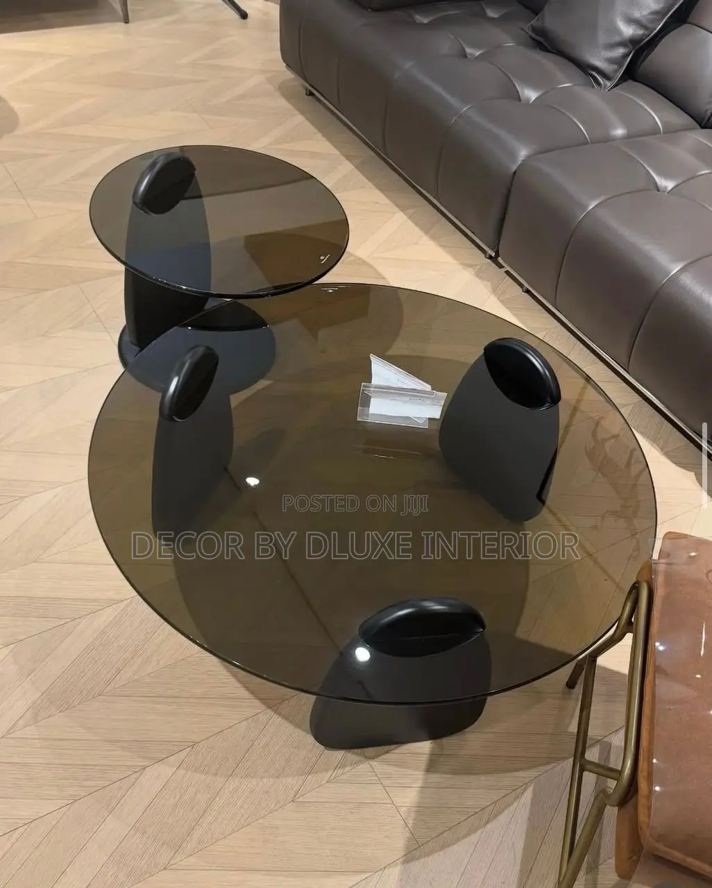 Modern Glass Coffee Table Set