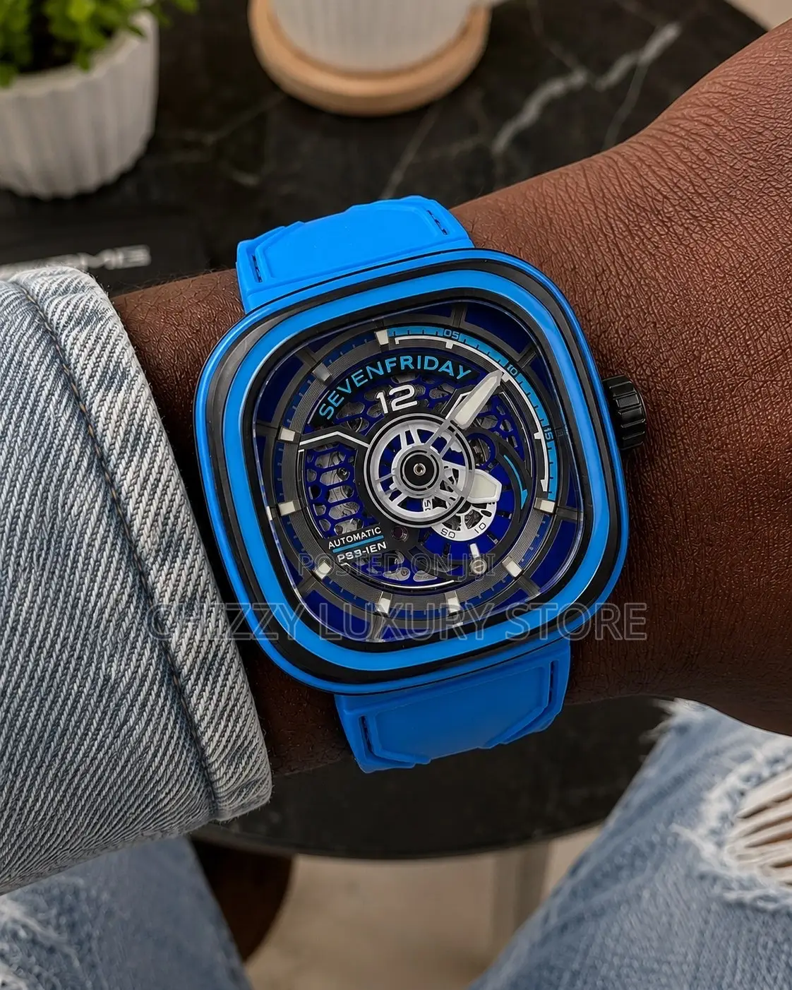 Seven Friday Quality Luxury Men Automatic Engine Wristwatch