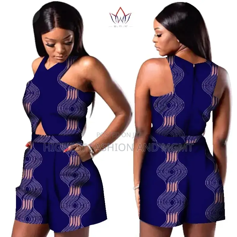 Sleeveless Romper Print Jumpsuit