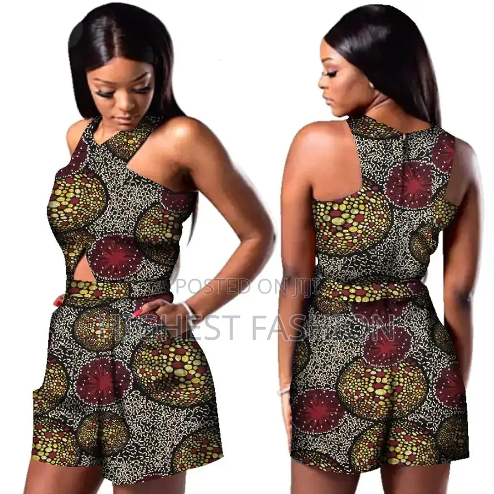 Sleeveless Romper Print Jumpsuit