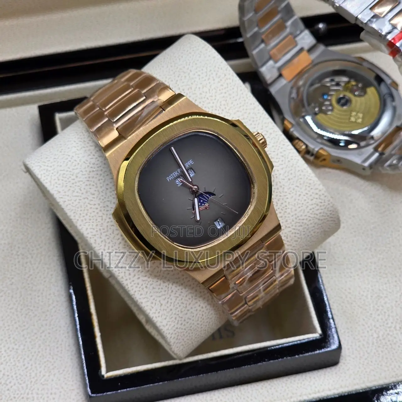 Patek Philippe Quality Luxury Men Automatic Engine Wristwatch