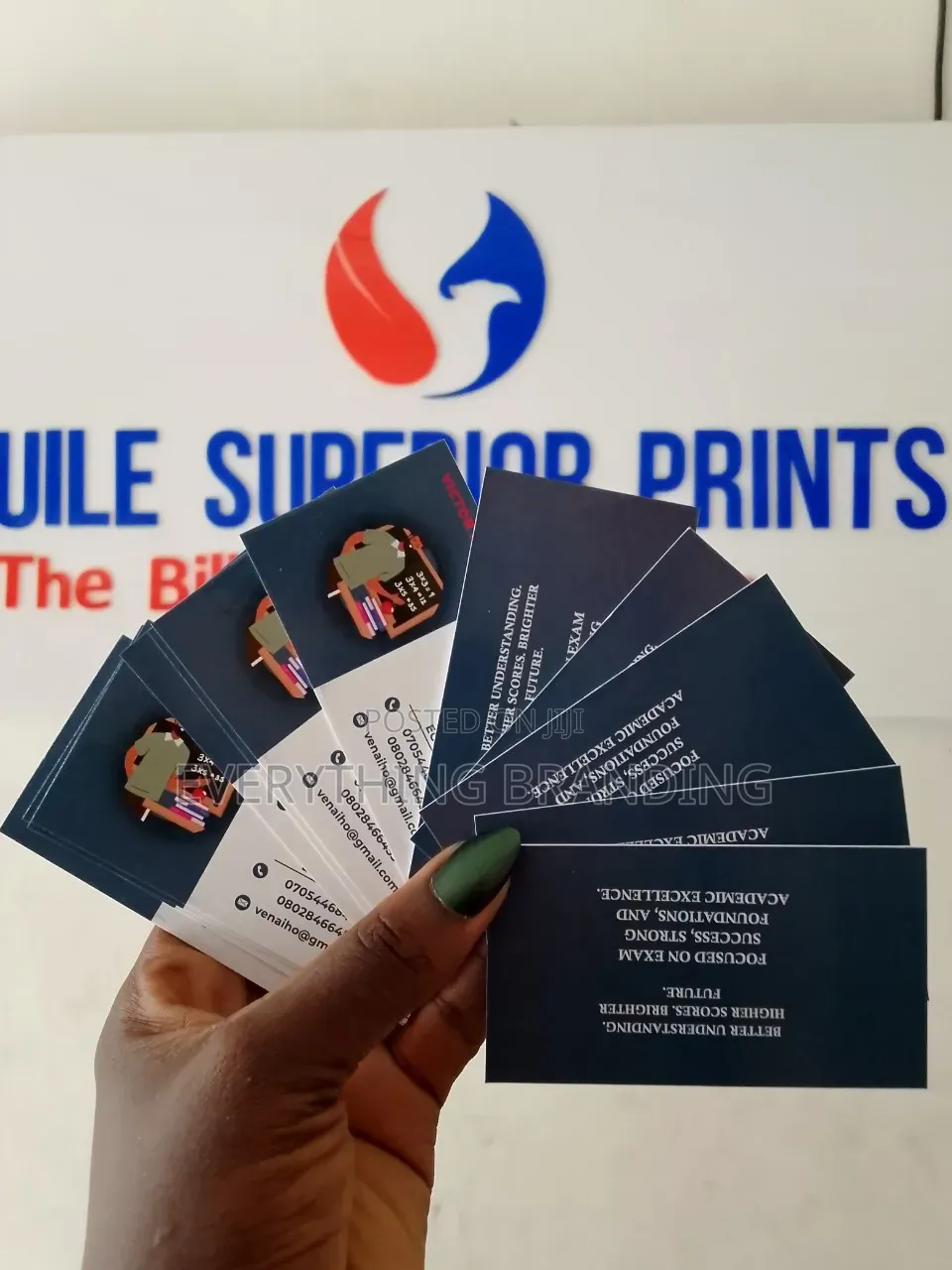 Tailor Business Card Printing Branding Matte Laminated 100pcs