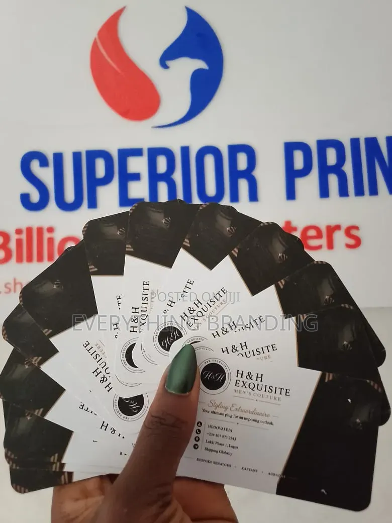 Premium Business Card Printing for Mens Fashion Brand | 600gsm Card
