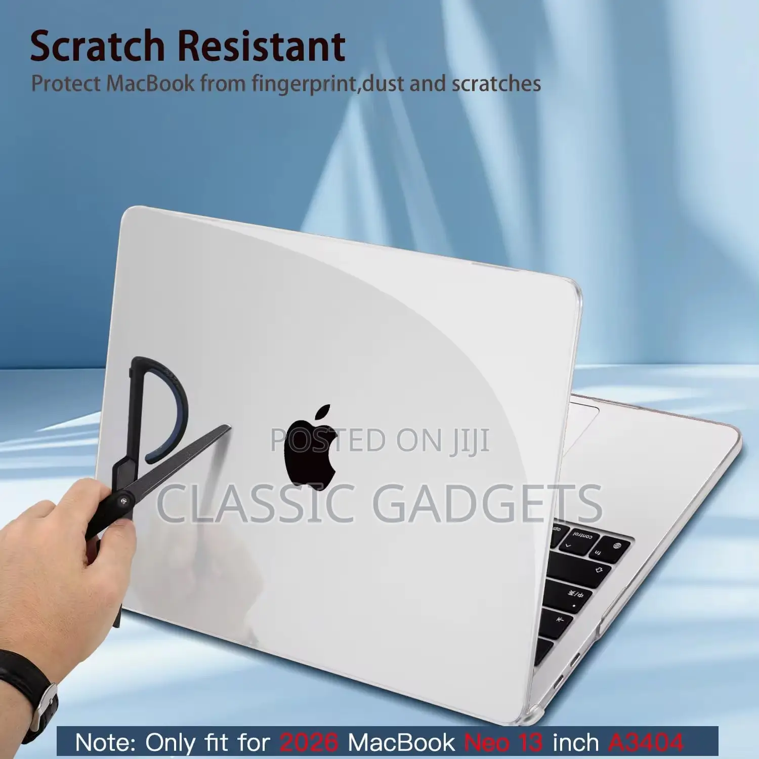 Crystal Clear Ultra Slim Case for Macbook Neo 13 Inch 2026 -A3404