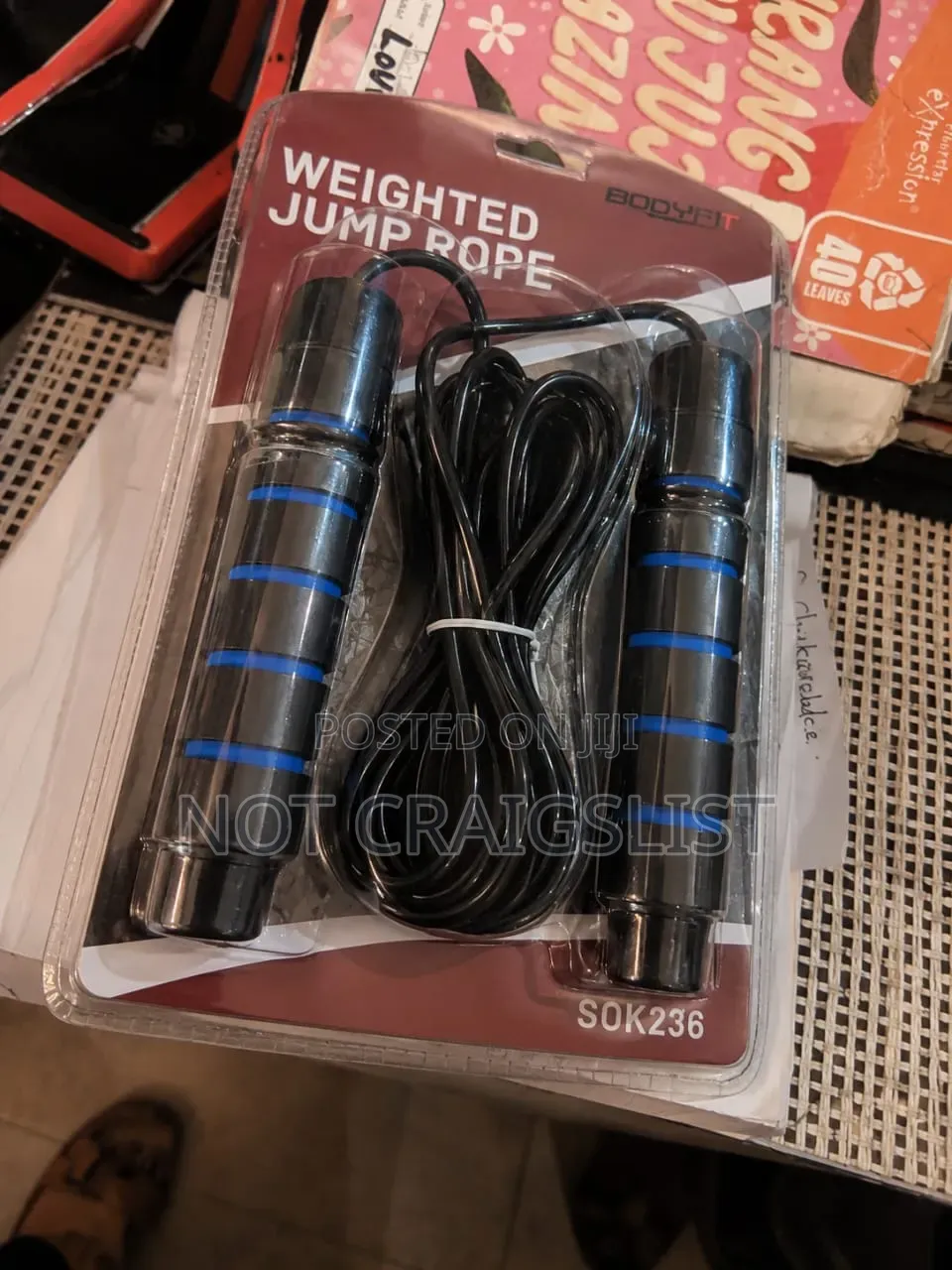 Original Body Fit Weighted Skipping Rope for Weight Loss Home Workout