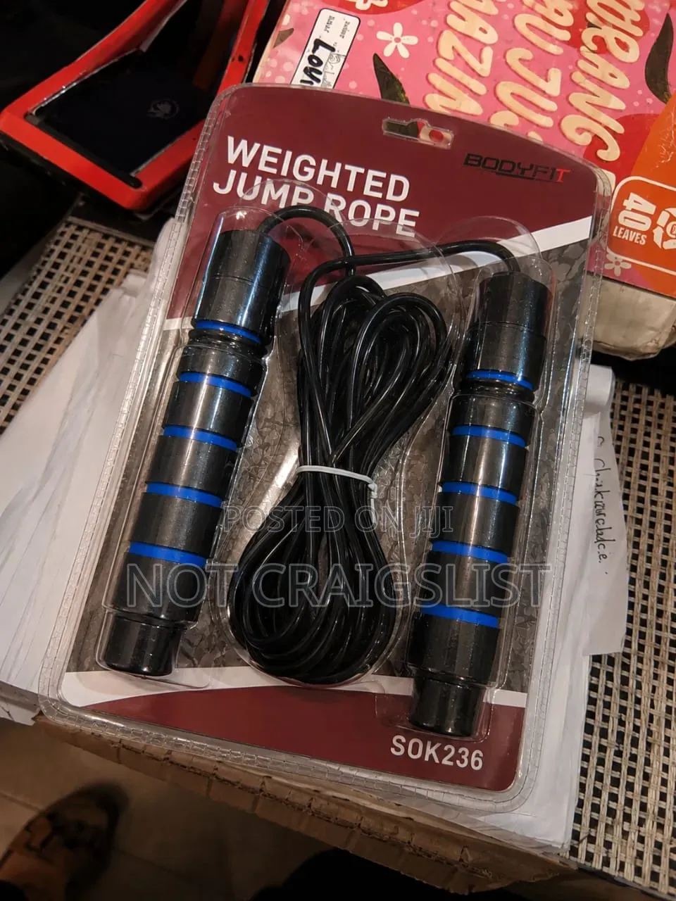 Original Body Fit Jump Rope for Fitness and Cardio Training