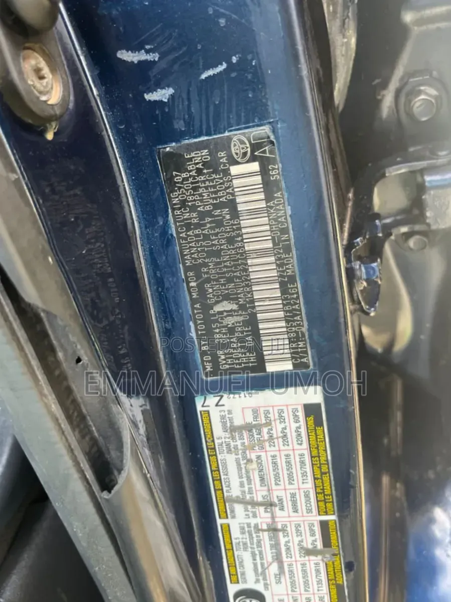 Toyota Matrix 2007 Blue