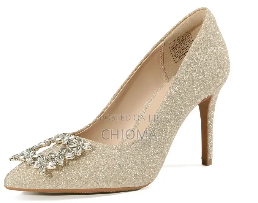 Dream Pairs Womens Partyrhinestone High Heel Shoes(Gold/Silver Avaliab