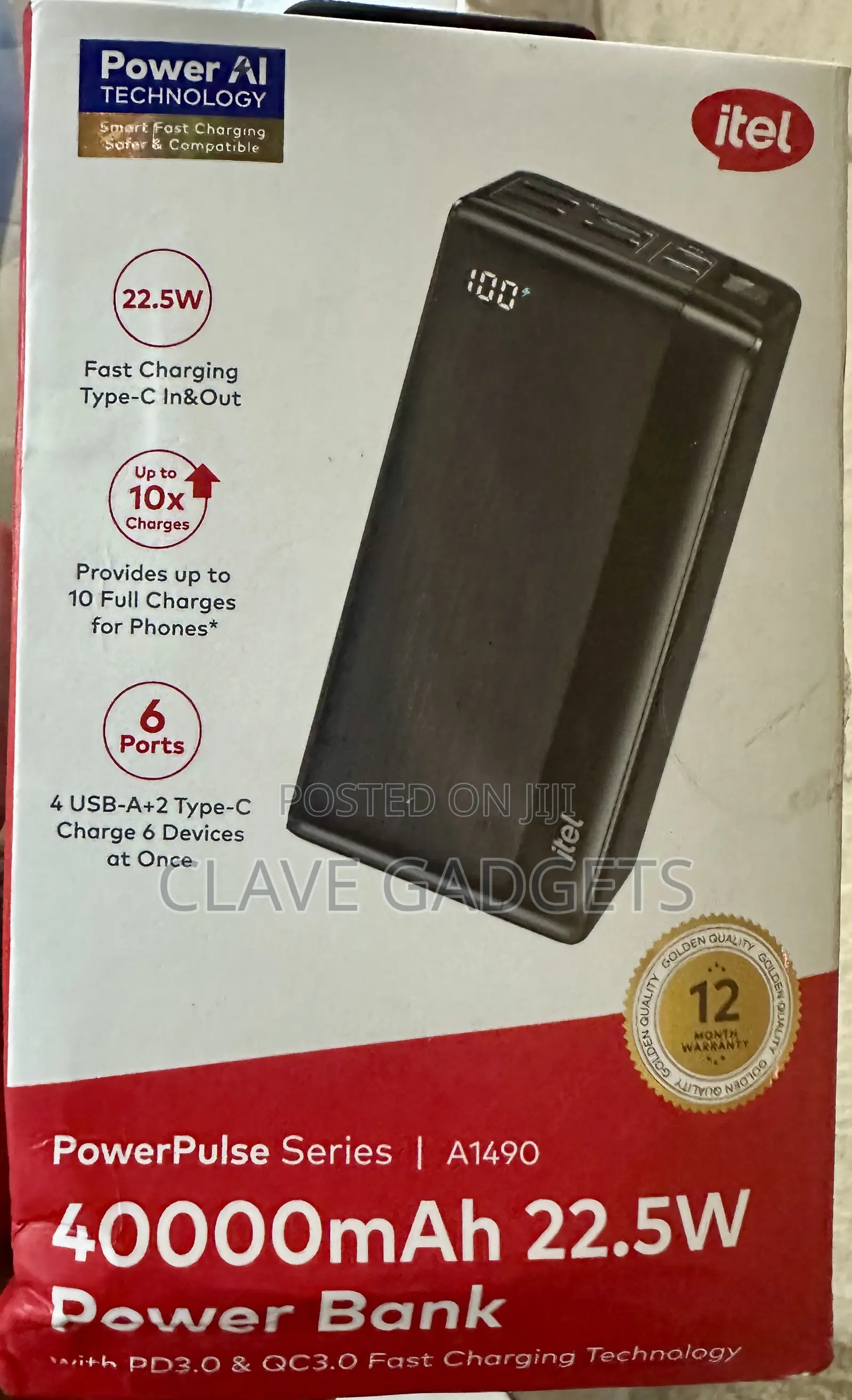 Itel 40000 Mah Power Bank