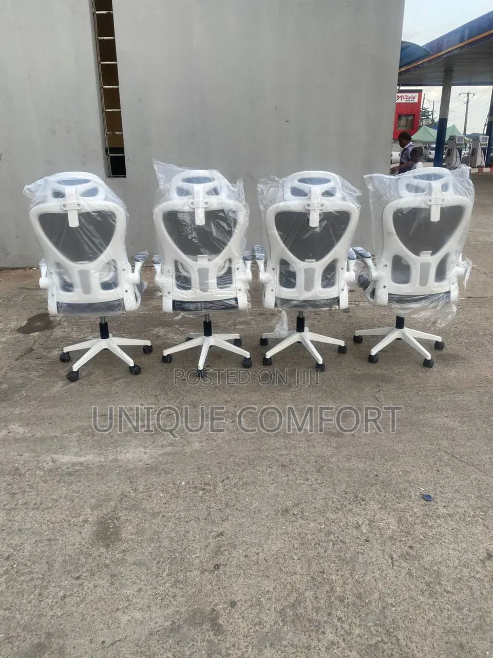 Ergonomic Swivel Office Chair With Adjustable Head Rest ( Each)