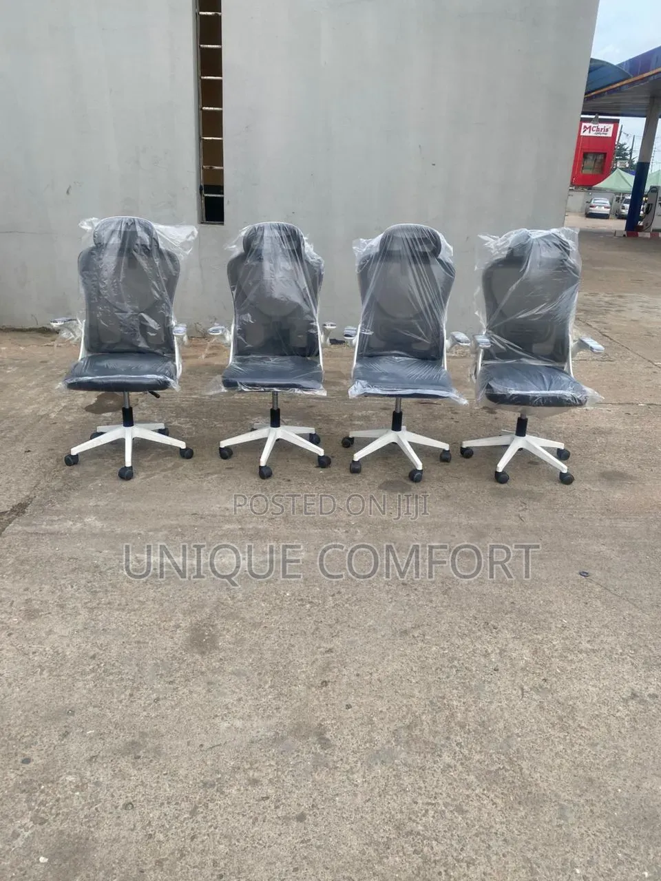 Ergonomic Swivel Office Chair With Adjustable Head Rest ( Each)