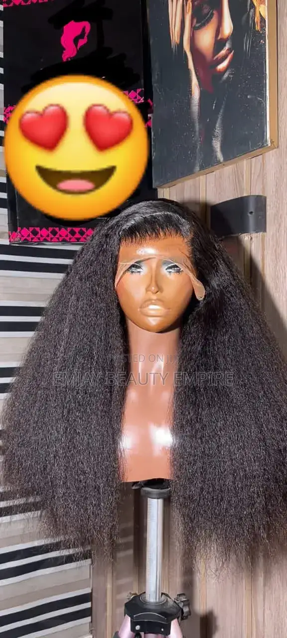 Frontal Kinky Straight Unit Human Hair 22’Inches