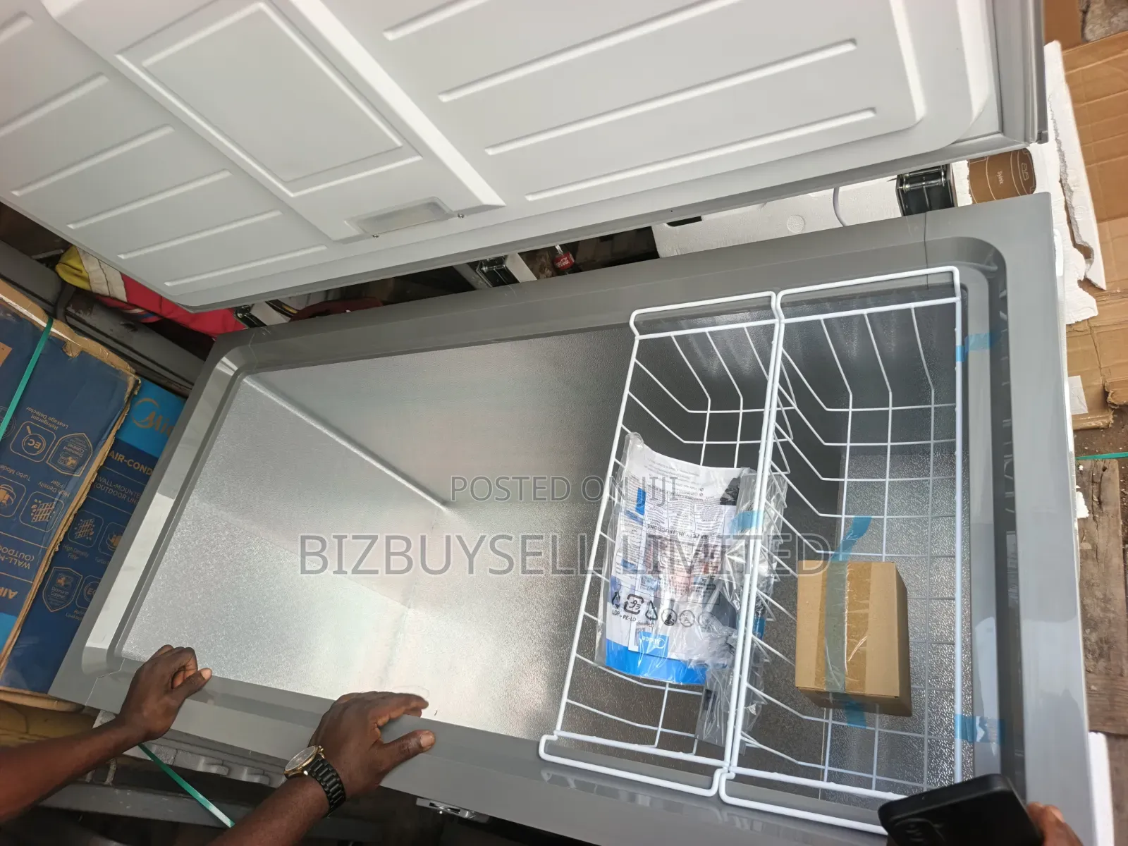 300 Liters Midea Inverter Chest Freezer, 10 Years Warranty.