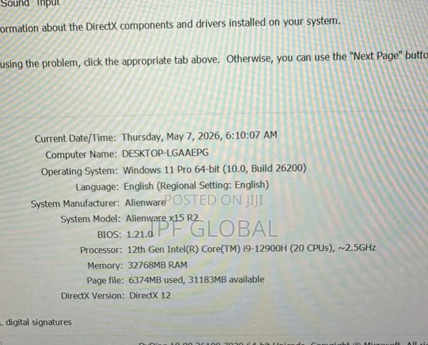 Laptop Dell 32GB Intel Core i9 SSD 512GB
