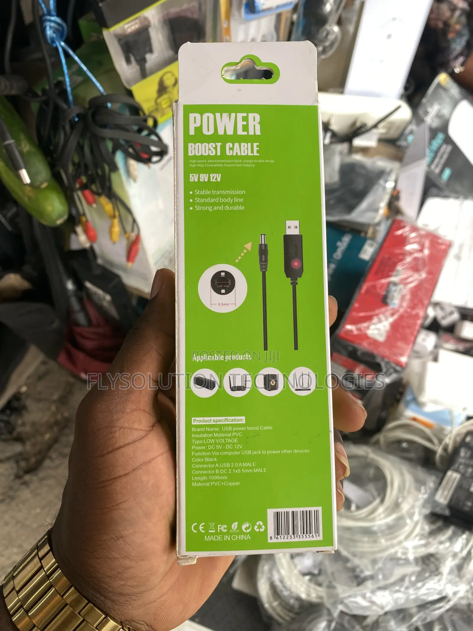 Usb Power Bank to Router Boost Cable Convert 5v to 9v 12v