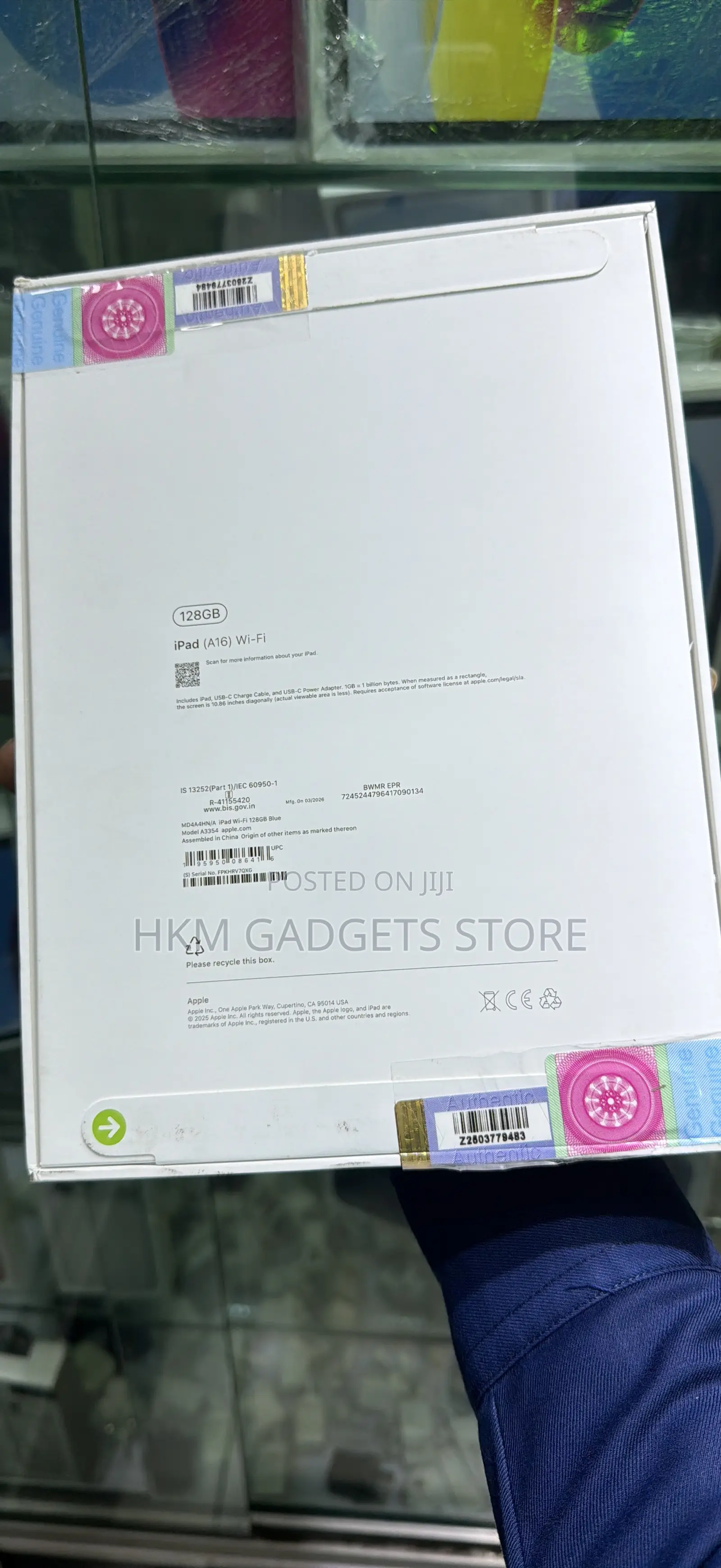 New Apple iPad (2025) 128 GB Blue