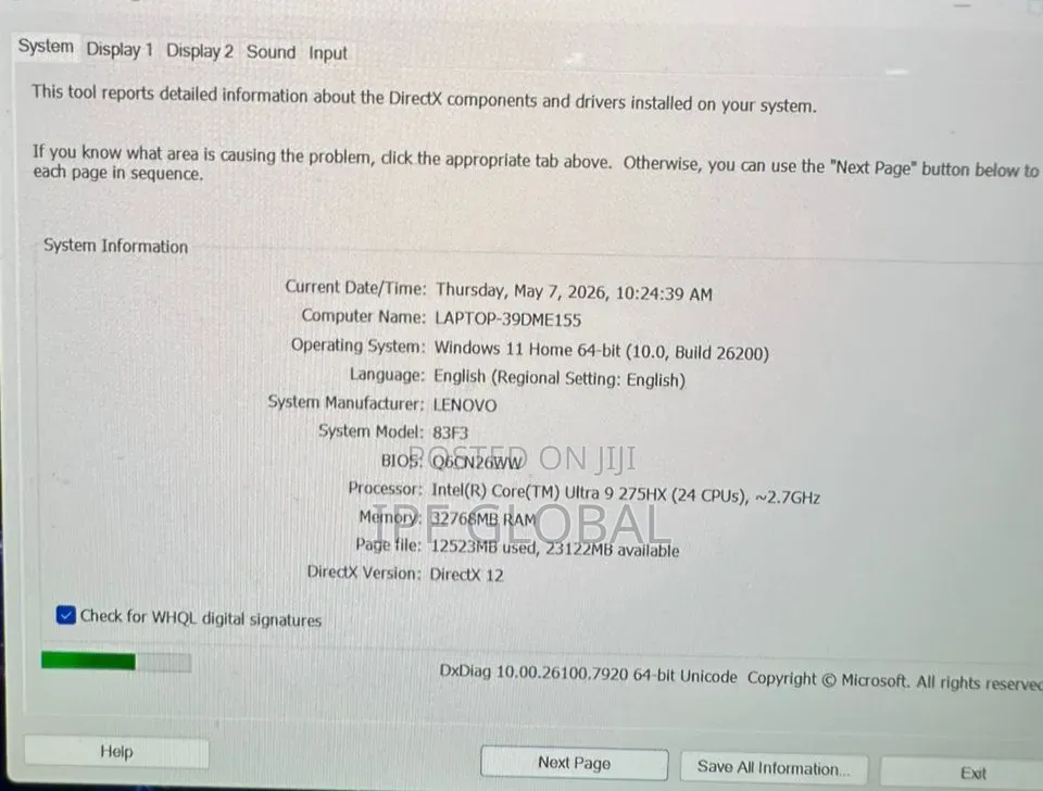 Laptop Lenovo Legion 5 32GB Intel Core Ultra 9 SSD 1T