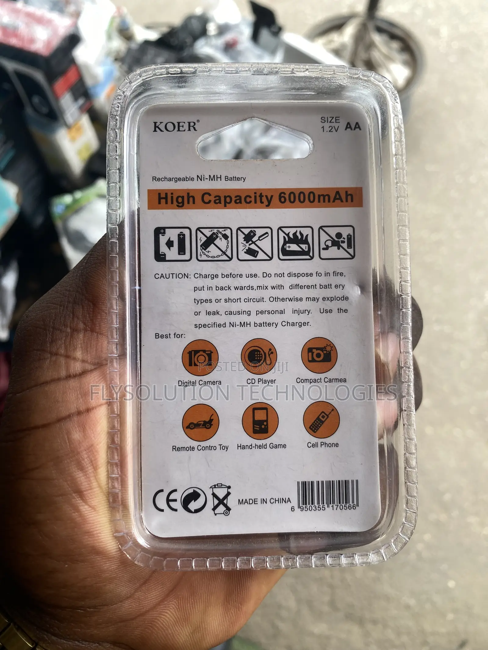 Koer Aa 1.2v 6000mah Rechargeable Battery