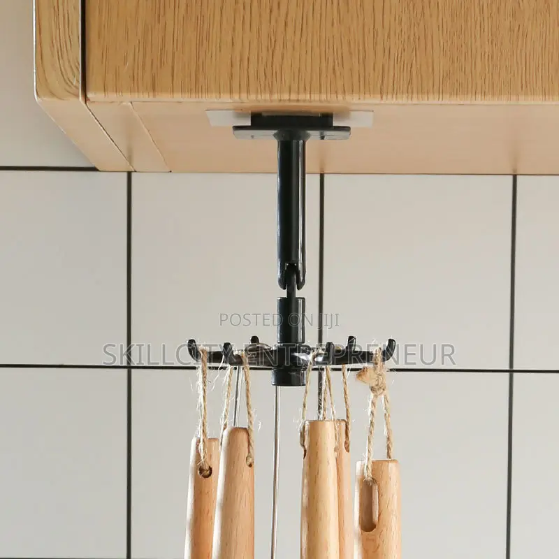 360-degree Rotating Self-adhesive Kitchen Hooks