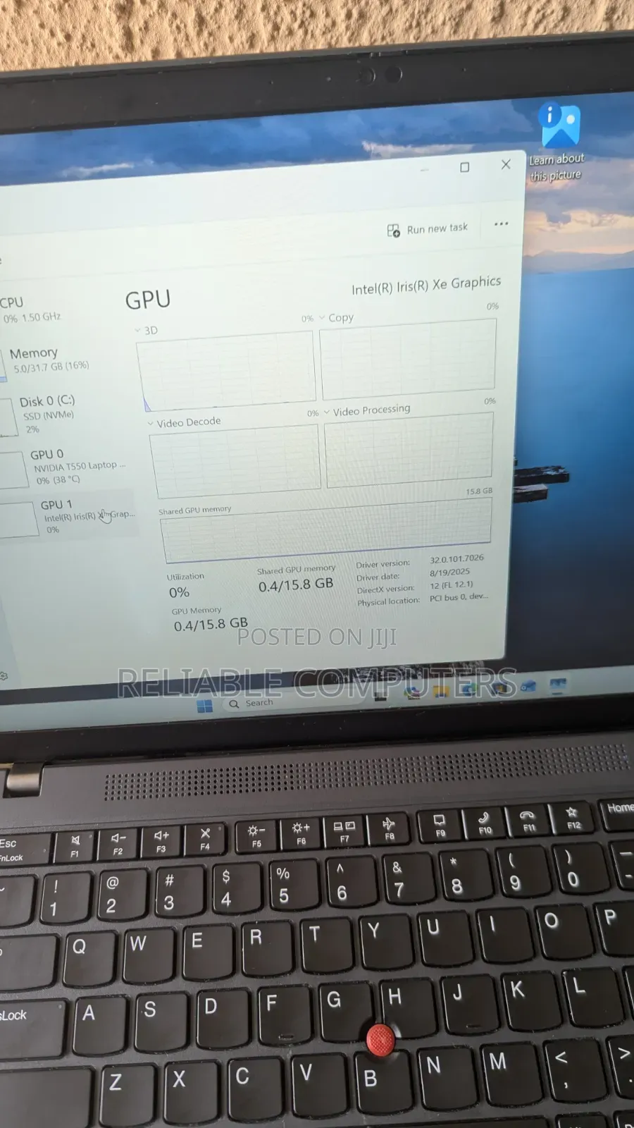 Laptop Lenovo ThinkPad P14s 32GB Intel Core i7 SSD 500GB
