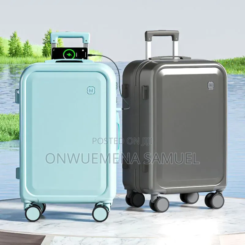 20" Stylish Durable Trolley Case With Combination Lock, Luggage Bag
