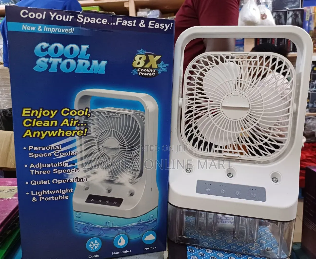 8x Air Cool Storm Fan With Humidifier