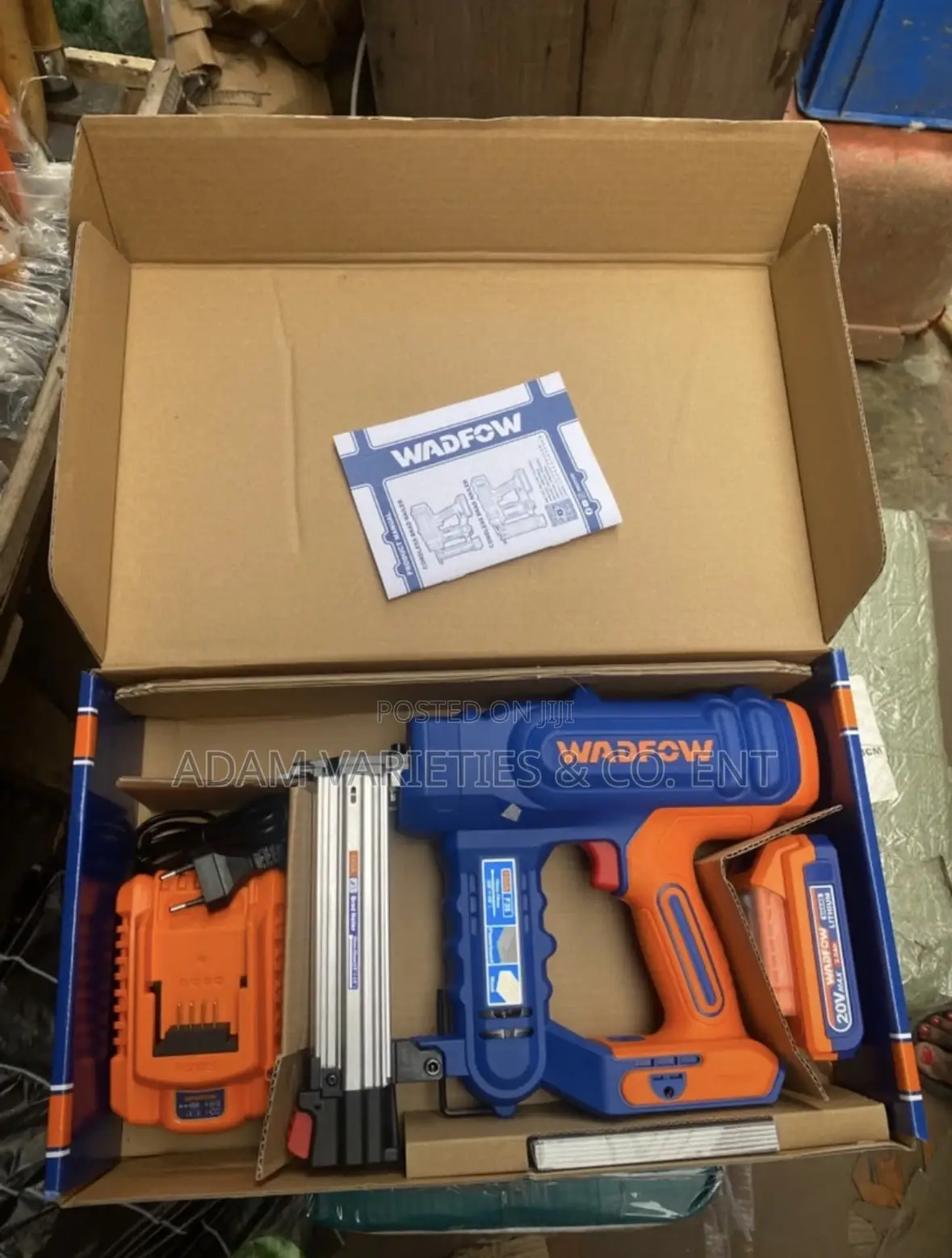 Wadfow Wbj1308 20v Cordless Brad Nailer