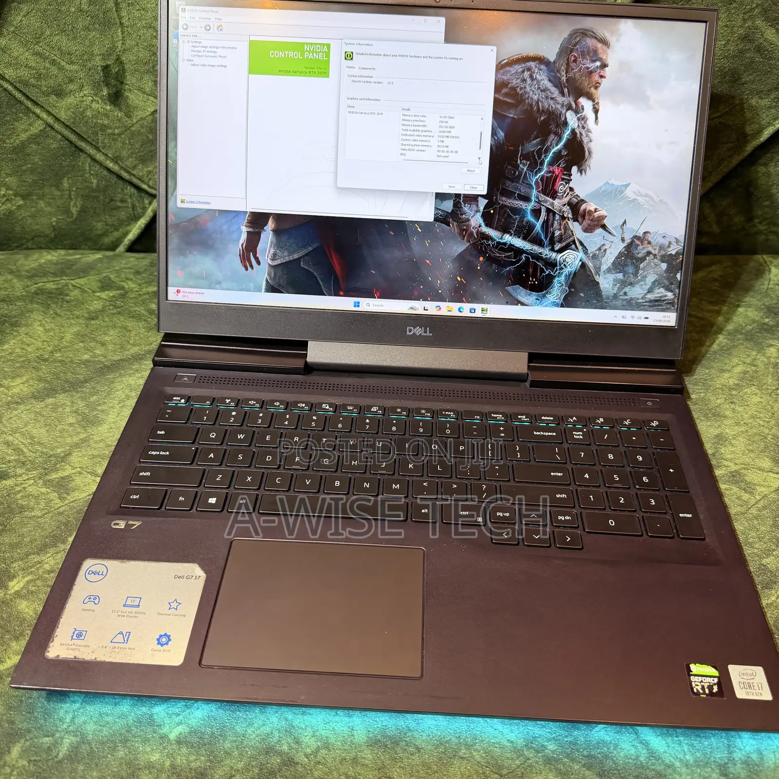 Laptop Dell G7 17 7000 16GB Intel Core i7 SSD 1T