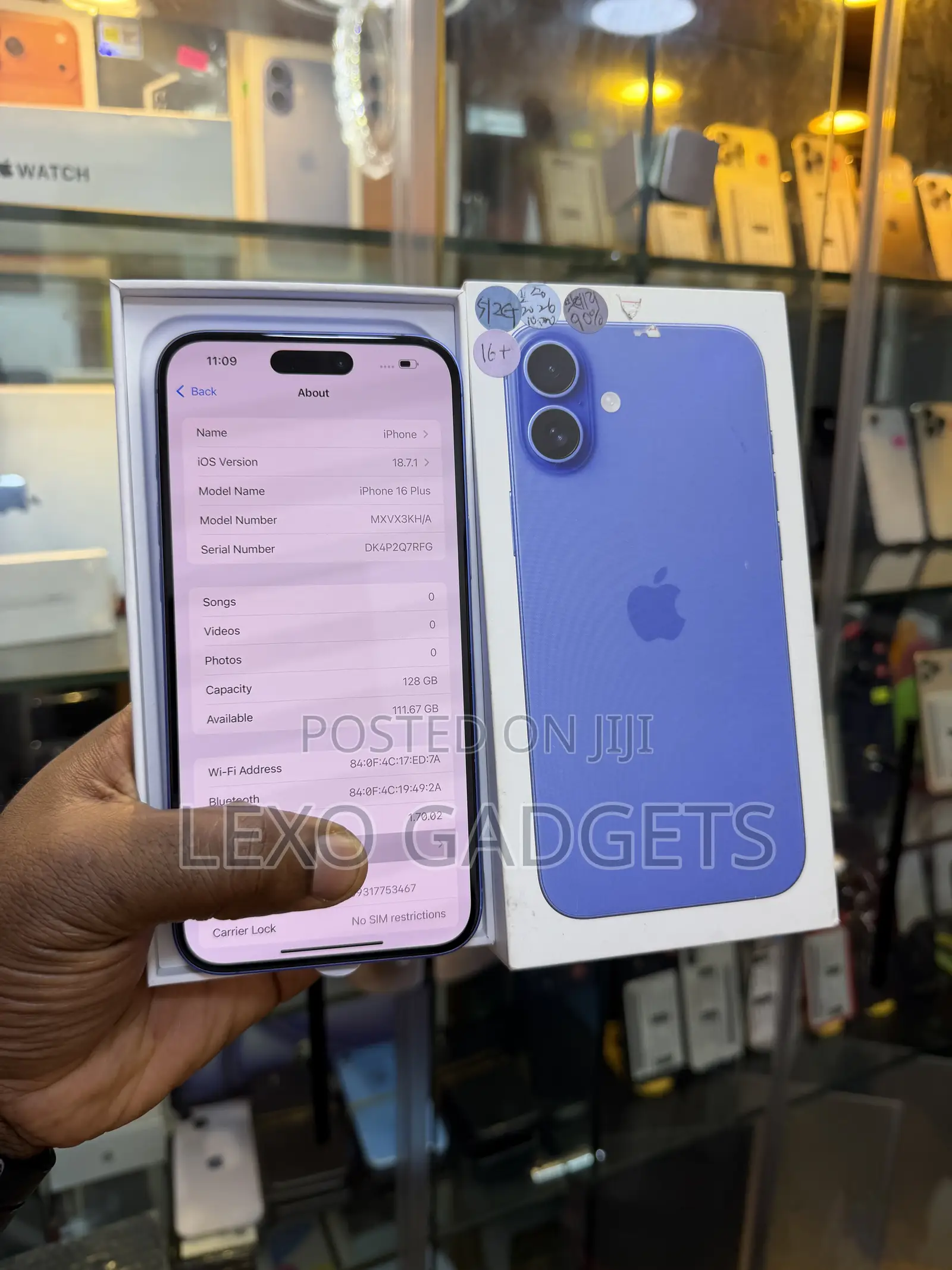 Apple iPhone 16 Plus 128 GB Blue