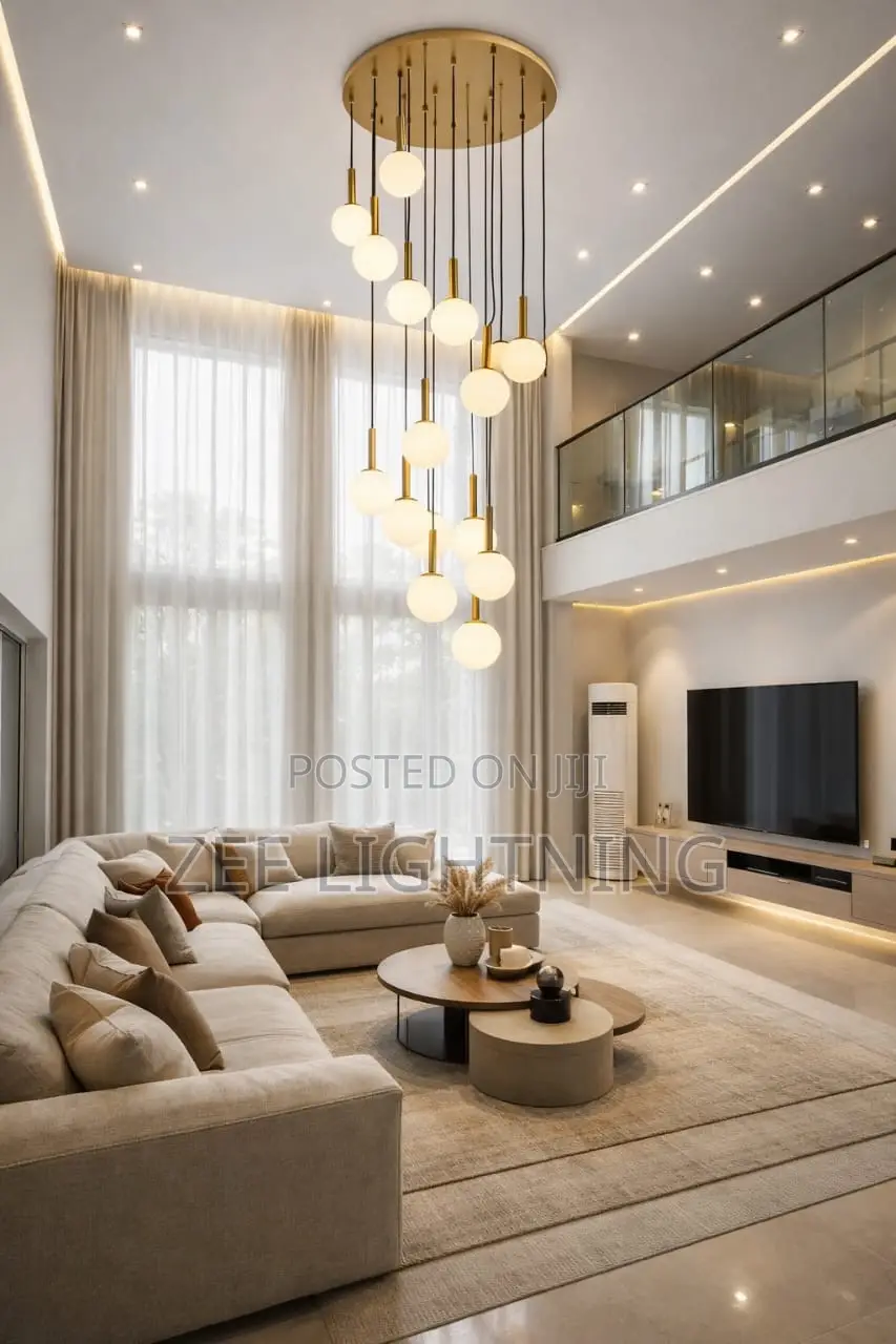Staircase Drop Chandelier and High Roofs Parlor(By 15drops)