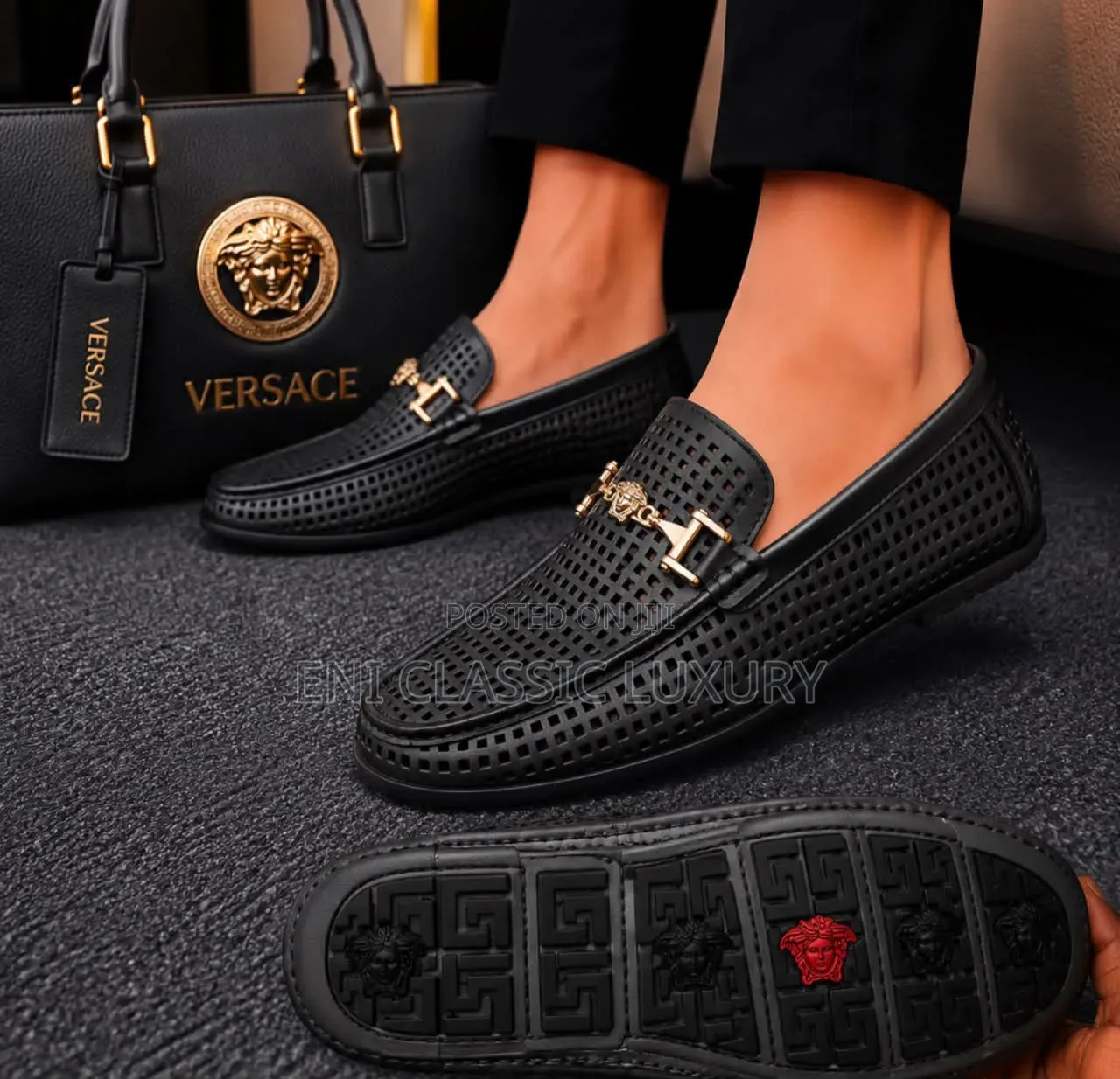 Gucci Glossy Luxury Men's Loafers Shoes Best Quality Well Banded